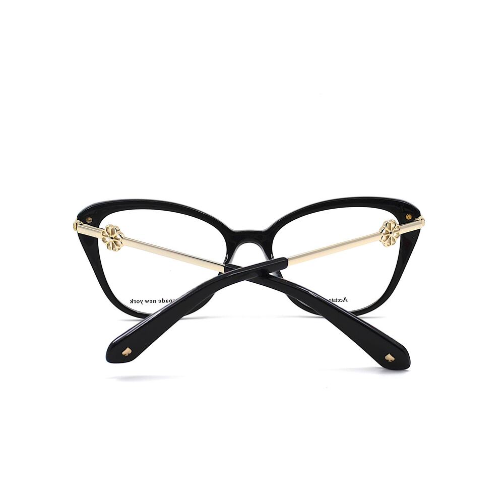 NEW KATE SPADE FLAVIA 807 BLACK/GOLD AUTHENTIC EYEGLASSES FRAME - Picture 8 of 10